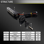 2 pz Per Honda RS150 XRE300 CRF300 X-ADV Moto LED Indicatori di direzione, For Honda RS150