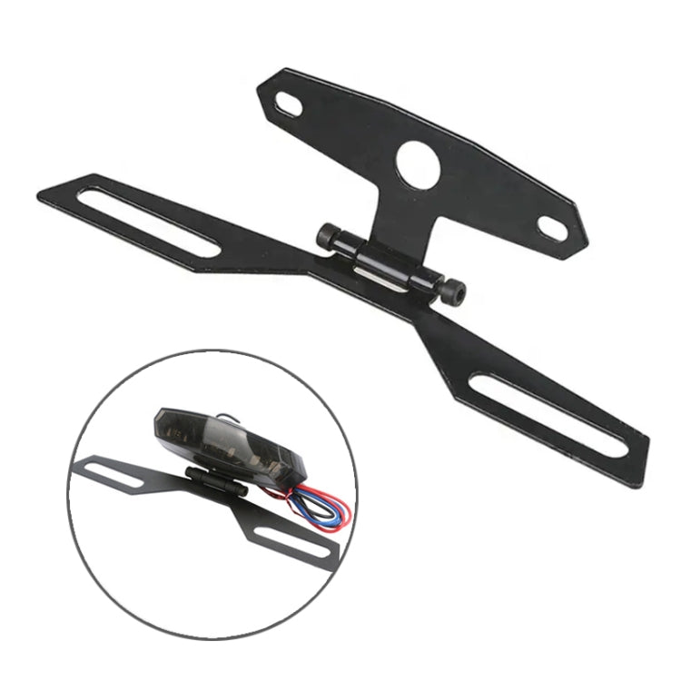 Staffa triangolare per fanale posteriore pieghevole per moto, Folding