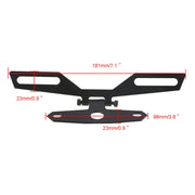 Staffa triangolare per fanale posteriore pieghevole per moto, Folding