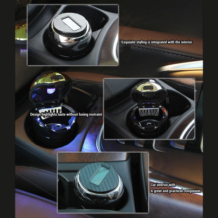 Posacenere creativo per auto N12B Energia solare con luce e copertura per auto, N12B