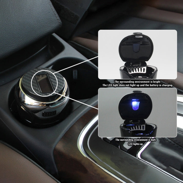 Posacenere creativo per auto N12B Energia solare con luce e copertura per auto, N12B