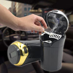 Posacenere creativo per auto N12B Energia solare con luce e copertura per auto, N12B