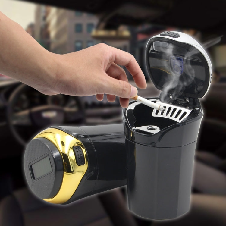 Posacenere creativo per auto N12B Energia solare con luce e copertura per auto, N12B