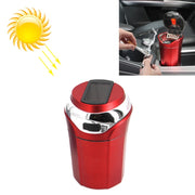 N12E Posacenere creativo per auto ad energia solare con luce e coperchio con accendisigari