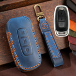 Per Nissan Teana / Ariya Custodia protettiva per chiave in pelle di vacchetta Hallmo a 2 pulsanti, 2-button