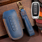 Per Nissan Teana / Ariya Custodia protettiva per chiave in pelle di vacchetta Hallmo Start a 5 pulsanti, 5-button Start