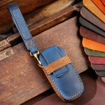 Per Nissan Teana / Ariya Custodia protettiva per chiave in pelle di vacchetta Hallmo Start a 5 pulsanti, 5-button Start