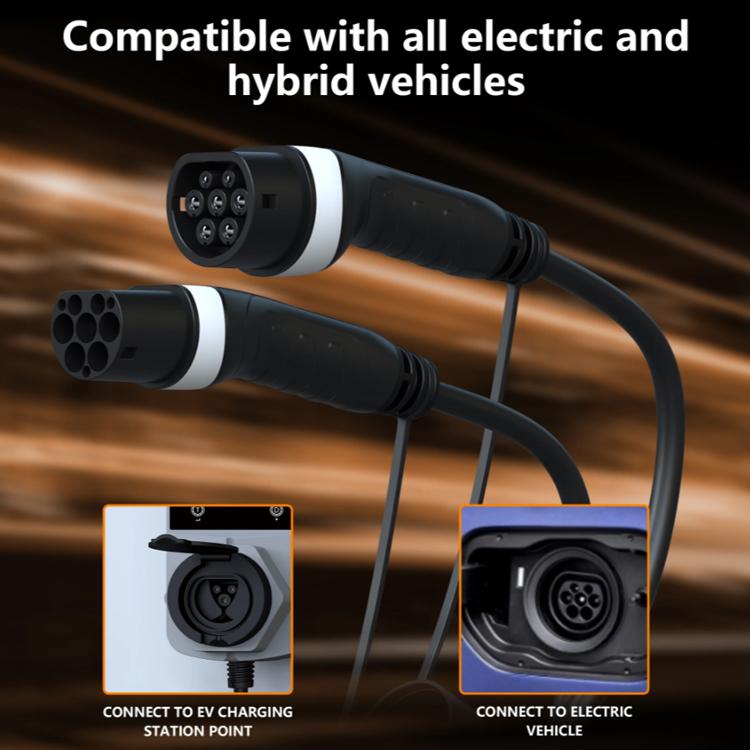 Feyree 480V 16A 3 Phase Home New Energy Veicolo elettrico Tipo 2 Cavo adattatore per prolunga di ricarica, 480V 16A