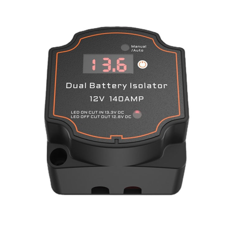 IP68 12V 140A Car Yacht RV Smart Dual Battery Isolation Controller VSR Display digitale Voltmetro, with Digital Display Voltmeter