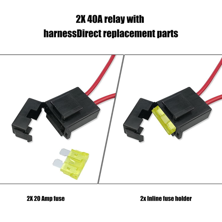 Auto 12V 40A 175-185 Gradi Termostato Doppio Elettrico Ventola di Raffreddamento Cablaggio Kit Sensore Relè, Electric Cooling Fan Wiring Relay