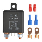 Relè avviamento auto 12V 200A con accessori, 12V