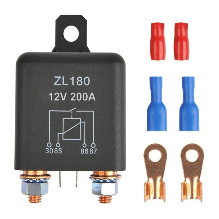 Relè avviamento auto 12V 200A con accessori, 12V