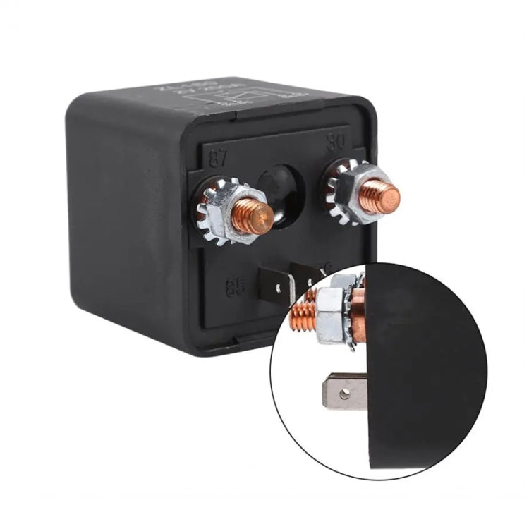 Relè avviamento auto 12V 200A con accessori, 12V