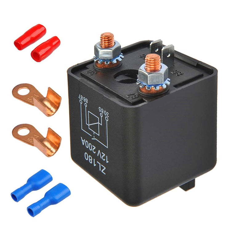 Relè avviamento auto 12V 200A con accessori, 12V