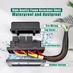 24V 5 pin auto 6 slot scatola fusibili relè impermeabile con cavo, 24V 5 Pin
