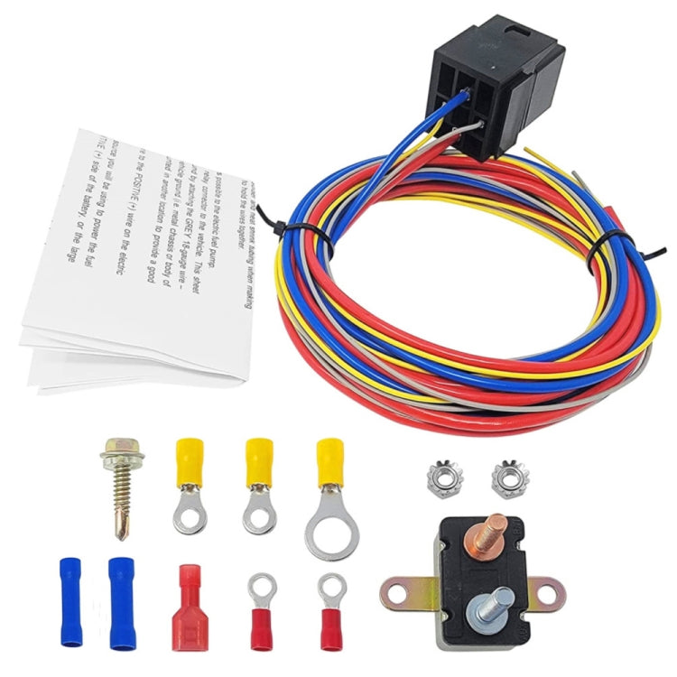 Kit relè pompa carburante elettrica universale 30A 12V, 30A 12V