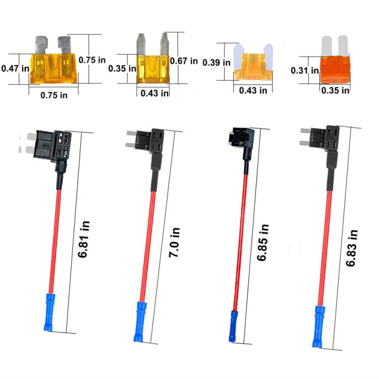 20 in 1 kit portafusibili lama per auto con cavo, 20 in 1