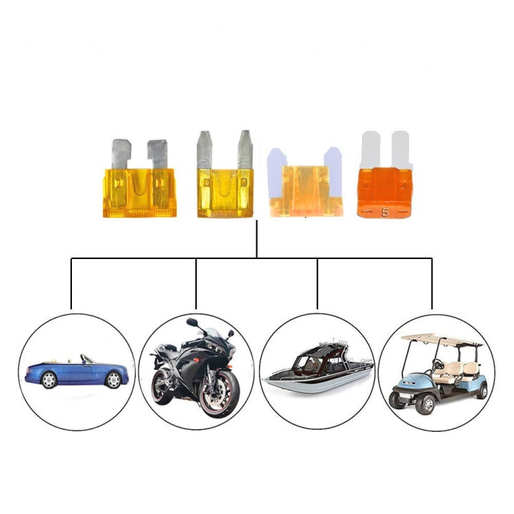 20 in 1 kit portafusibili lama per auto con cavo, 20 in 1