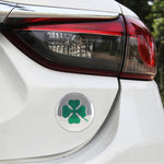 Adesivo decorativo per mozzo ruota modello quadrifoglio auto 4 in 1 argento, diametro: 5,8 cm, Four Leaf Clover Pattern Silver