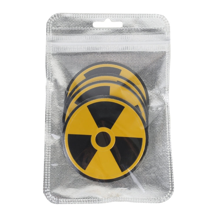 Adesivo decorativo per mozzo ruota auto 4 in 1, diametro: 5,8 cm, Black + Yellow