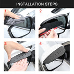 Specchietto retrovisore per auto Copertura per sopracciglio antipioggia Specchietto per catering Scudo antipioggia in fibra di carbonio PVC, DM-119