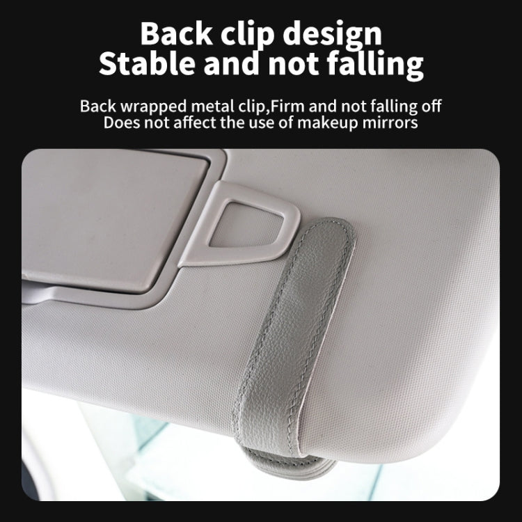 Clip per occhiali da sole per auto Staffa di archiviazione per schede multifunzionale