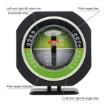 PDY-5 Inclinometro per auto Misuratore di livello Decorazione per auto con luce a LED, PDY-5