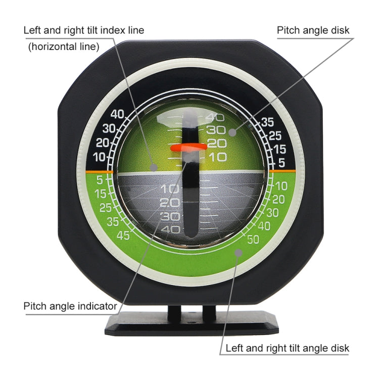 PDY-5 Inclinometro per auto Misuratore di livello Decorazione per auto con luce a LED, PDY-5