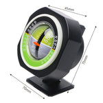 PDY-5 Inclinometro per auto Misuratore di livello Decorazione per auto con luce a LED, PDY-5