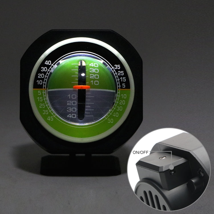 PDY-5 Inclinometro per auto Misuratore di livello Decorazione per auto con luce a LED, PDY-5