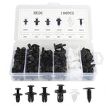 100 in 1 set di clip per rivetti di fissaggio in plastica per auto universali, 100 PCS