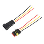 10 pezzi 2P Spina impermeabile per auto Connettore per auto, lunghezza: 10 cm, 3P