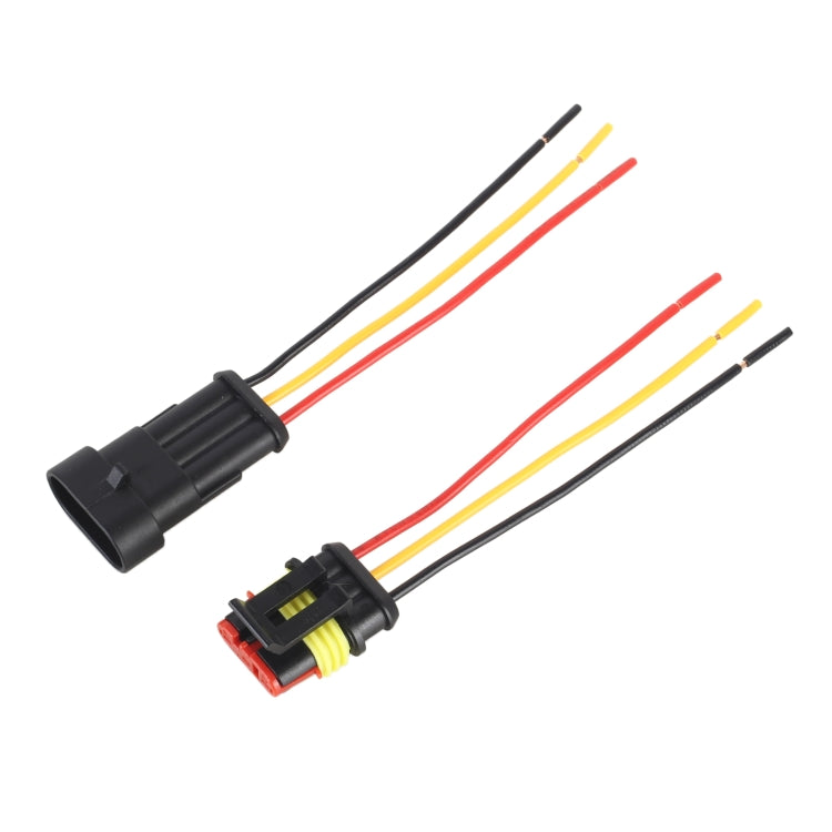 10 pezzi 2P Spina impermeabile per auto Connettore per auto, lunghezza: 10 cm, 3P