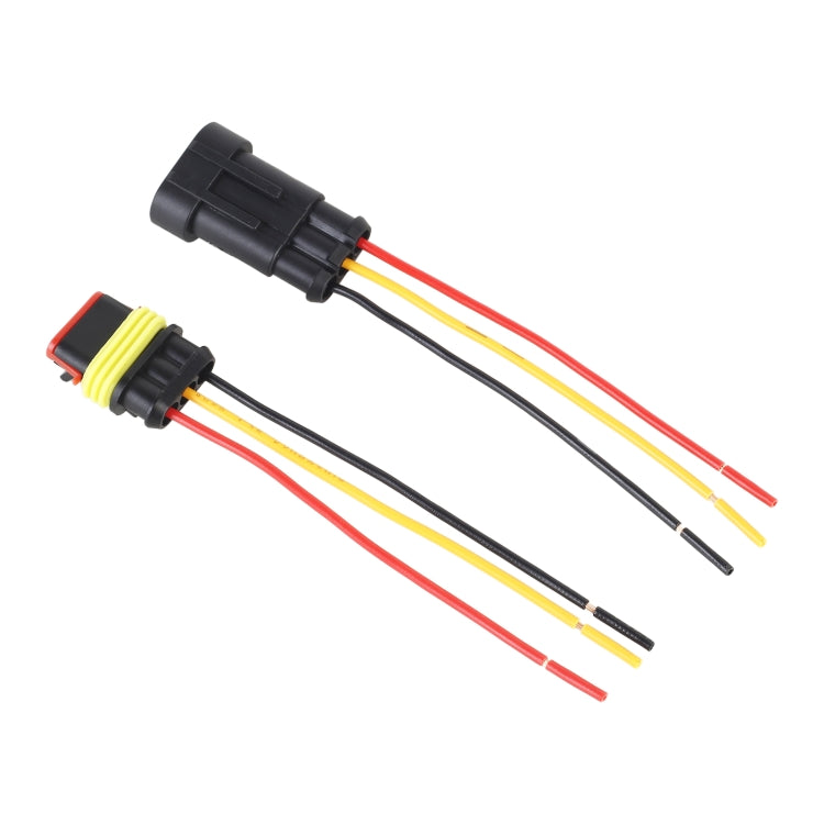 10 pezzi 2P Spina impermeabile per auto Connettore per auto, lunghezza: 10 cm, 3P
