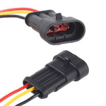 10 pezzi 2P Spina impermeabile per auto Connettore per auto, lunghezza: 10 cm, 3P