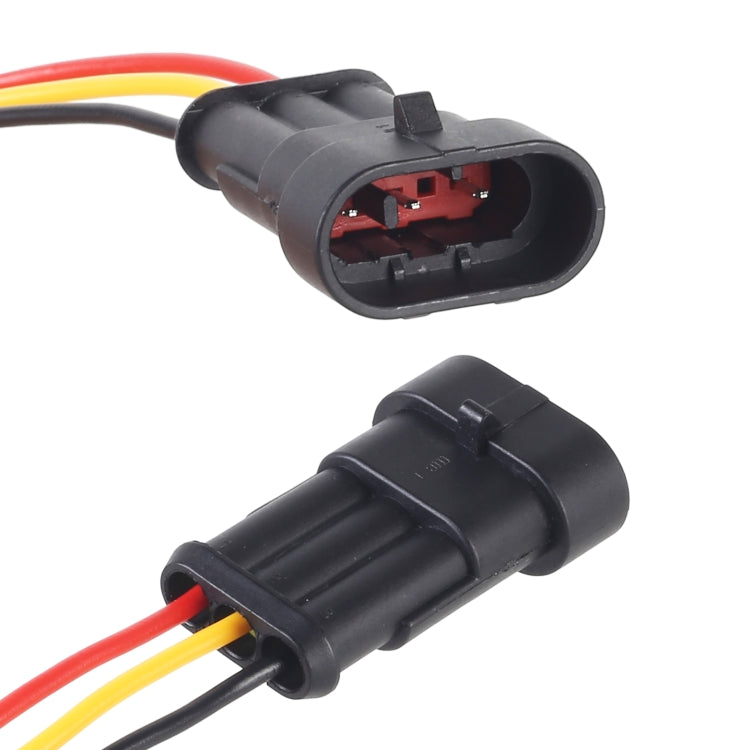 10 pezzi 2P Spina impermeabile per auto Connettore per auto, lunghezza: 10 cm, 3P