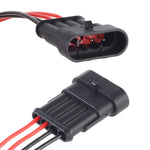 10 pezzi 3P Spina impermeabile per auto Connettore per auto, lunghezza: 10 cm, 4P