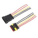 10 pezzi 4P Connettore per auto con spina impermeabile per auto, lunghezza: 10 cm, 5P