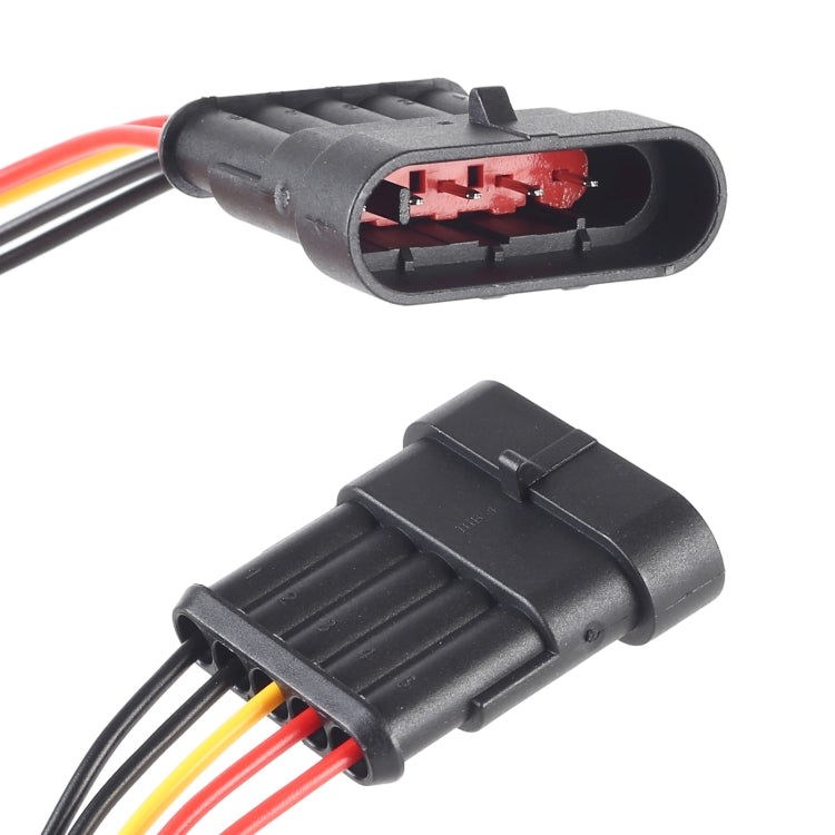10 pezzi 4P Connettore per auto con spina impermeabile per auto, lunghezza: 10 cm, 5P