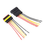 10pcs 5P Spina impermeabile per auto Connettore per auto, lunghezza ： 10 cm, 6P