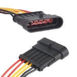 10pcs 5P Spina impermeabile per auto Connettore per auto, lunghezza ： 10 cm, 6P