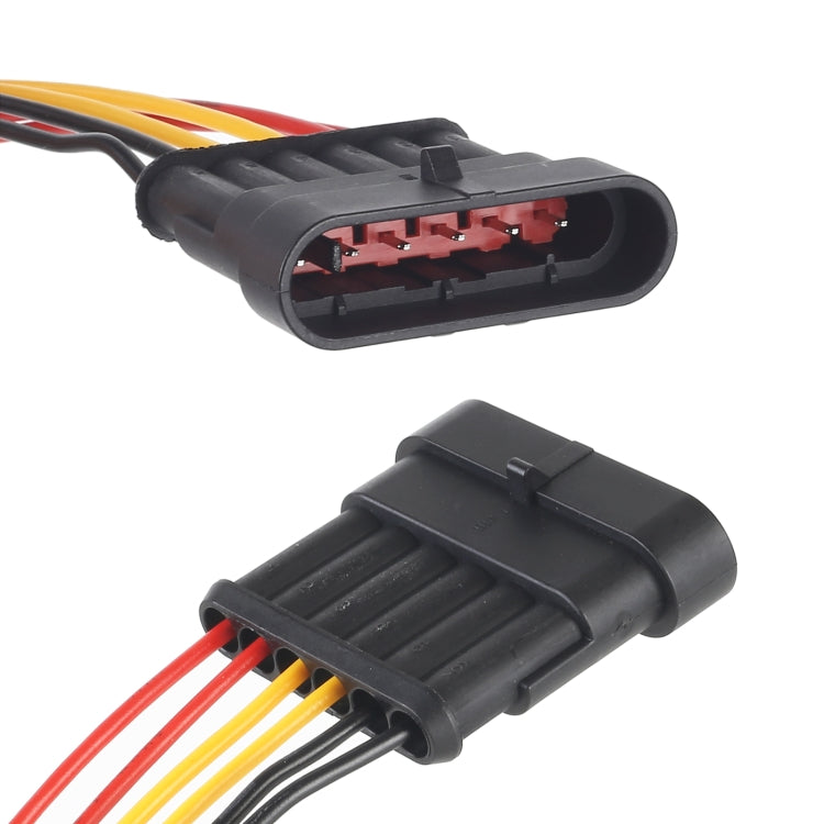 10pcs 5P Spina impermeabile per auto Connettore per auto, lunghezza ： 10 cm, 6P