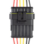 10pcs 5P Spina impermeabile per auto Connettore per auto, lunghezza ： 10 cm, 6P
