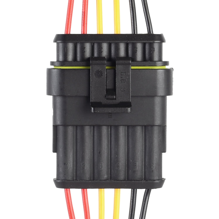 10pcs 5P Spina impermeabile per auto Connettore per auto, lunghezza ： 10 cm, 6P