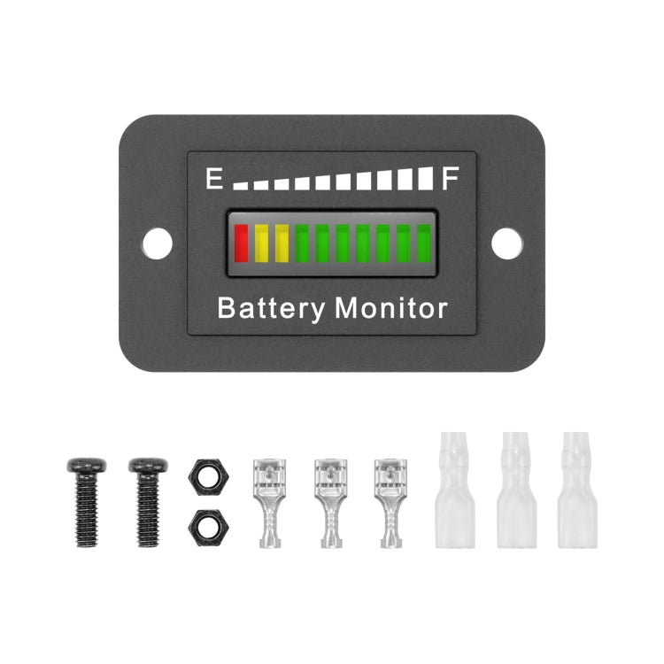 BM210 Veicoli elettrici/carrelli da golf Indicatore di batteria a LED Tensione regolabile 12V-72V, BM210
