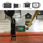 BM210 Veicoli elettrici/carrelli da golf Indicatore di batteria a LED Tensione regolabile 12V-72V, BM210