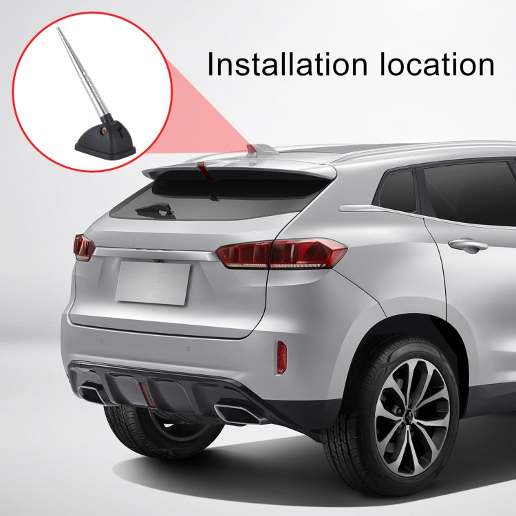 YQ-610A 12x1.3cm Albero dell'antenna del segnale potenziato per il tetto dell'autoradio, YQ-610A