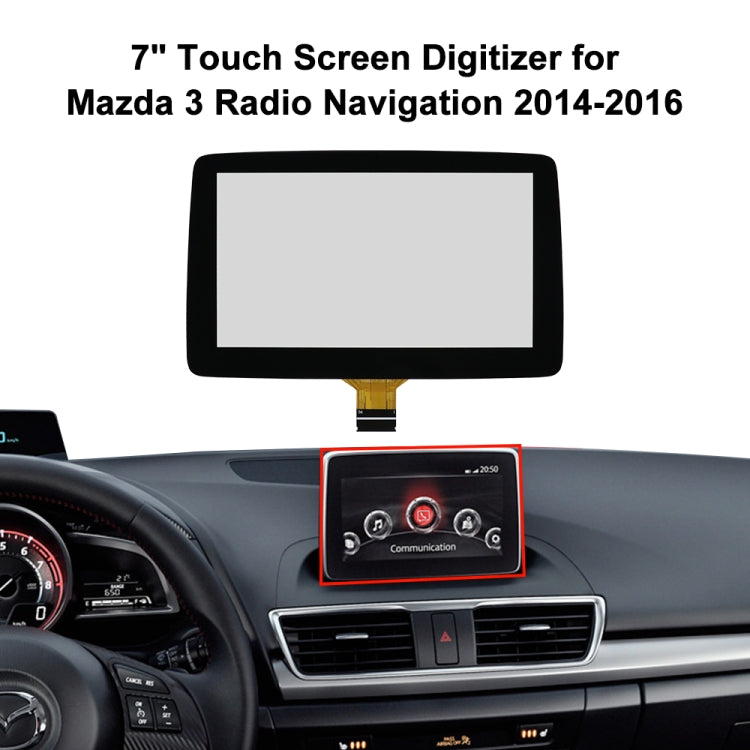 Per Mazda Axela 2014-2016 Touch screen capacitivo per auto da 7 pollici BHP1611J0D, For Mazda Axela 2014-2016