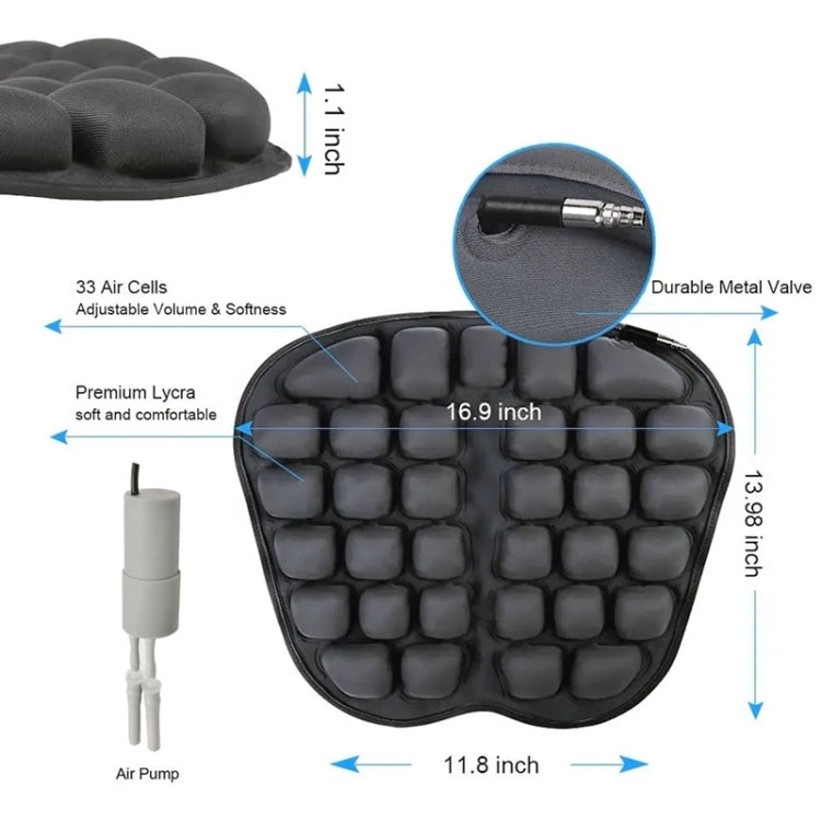 IN-SC003 Cuscino sedile airbag gonfiabile per ufficio auto, stile: Gonfiabile elettrico ad acqua a doppio uso, Electric Water Inflatable Dual-Use