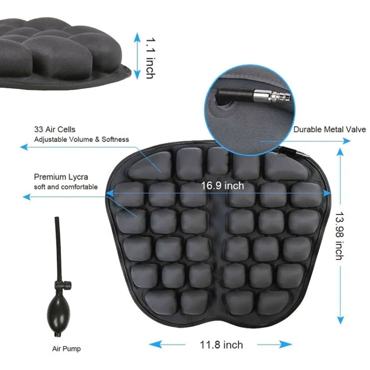 IN-SC003 Cuscino sedile airbag gonfiabile per ufficio auto, stile: gonfiaggio manuale, Manual Inflation